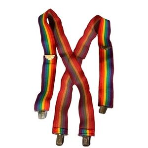 Vintage Pelican Rainbow Suspenders